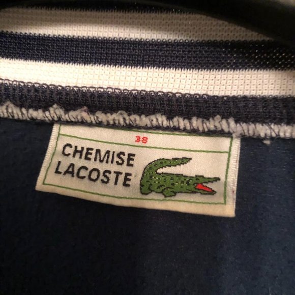 WOMANS CHIC LACOSTE ZIP UP TRACK JACKET MADE IN FRANCE - Picture 4 of 7